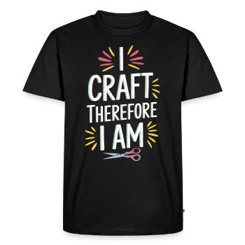 Cardmaker Scrapbooking Kits de fabrication de cartes pour - T-shirt Premium bio Homme - noir - Devant - Nico (187cm)