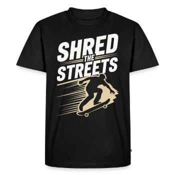 Skater Life: Downhill Longboarding and Street - Men's Premium Organic T-Shirt - black - Front - Nico (187cm)