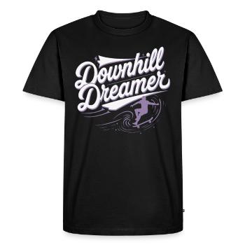 Skater Life: Downhill Longboarding and Street - Men's Premium Organic T-Shirt - black - Front - Nico (187cm)