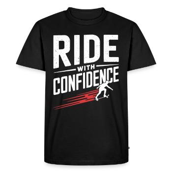 Skater Life: Downhill Longboarding and Street - Men's Premium Organic T-Shirt - black - Front - Nico (187cm)
