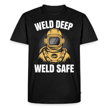 Underwater Welding Marine Diver Professions - Men's Premium Organic T-Shirt - black - Front - Nico (187cm)