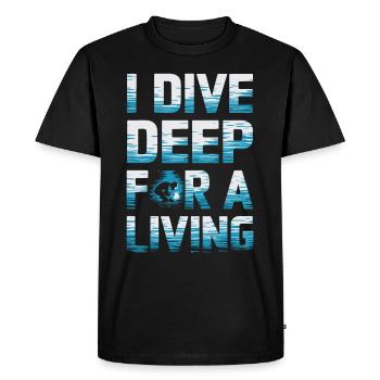Underwater Welding Marine Diver Professions - Men's Premium Organic T-Shirt - black - Front - Nico (187cm)