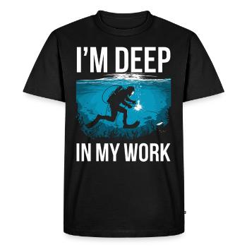 Underwater Welding Marine Diver Professions - Men's Premium Organic T-Shirt - black - Front - Nico (187cm)