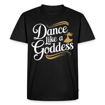 Mouvements rythmiques en danse orientale : - T-shirt Premium bio Homme - noir - Devant - Nico (187cm)