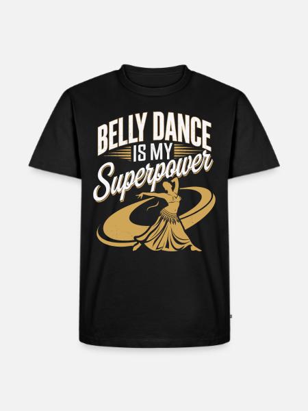 Mouvements rythmiques en danse orientale : - T-shirt Premium bio Homme - noir