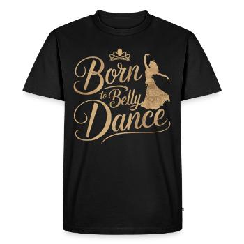 Mouvements rythmiques en danse orientale : - T-shirt Premium bio Homme - noir - Devant - Nico (187cm)