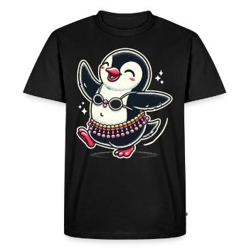 Mouvements rythmiques en danse orientale : - T-shirt Premium bio Homme - noir - Devant - Nico (187cm)