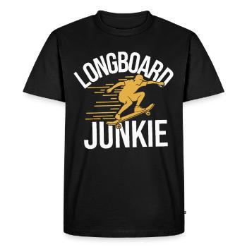Skater Life: Downhill Longboarding and Street - Men's Premium Organic T-Shirt - black - Front - Nico (187cm)