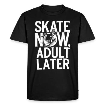Skater Life: Downhill Longboarding and Street - Men's Premium Organic T-Shirt - black - Front - Nico (187cm)