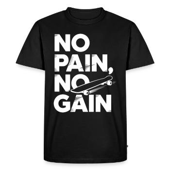 Skater Life: Downhill Longboarding and Street - Men's Premium Organic T-Shirt - black - Front - Nico (187cm)