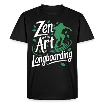 Skater Life: Downhill Longboarding and Street - Men's Premium Organic T-Shirt - black - Front - Nico (187cm)
