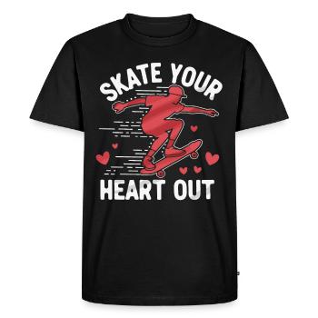 Skater Life: Downhill Longboarding and Street - Men's Premium Organic T-Shirt - black - Front - Nico (187cm)