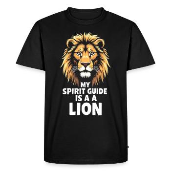 Löwe Spirit Guide Mystischer Weg zur Erleuchtung - T-shirt Premium bio Homme - noir - Devant - Nico (187cm)