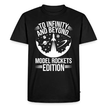 Journée de lancement de fusées pour les amateurs de fusées miniatures - T-shirt Premium bio Homme - noir - Devant - Nico (187cm)