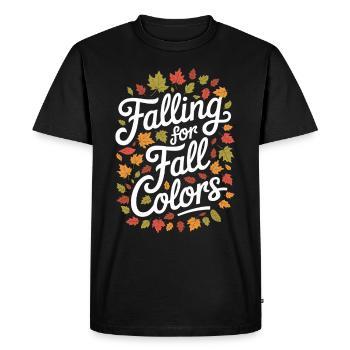 Flamboiement de couleurs automnal pour les amoureux de la nature et - T-shirt Premium bio Homme - noir - Devant - Nico (187cm)