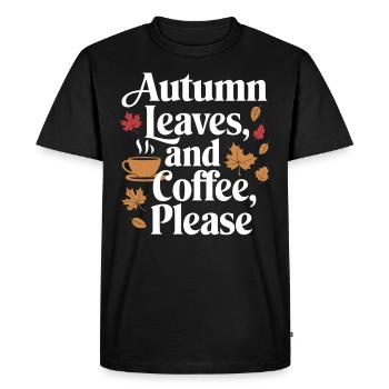Flamboiement de couleurs automnal pour les amoureux de la nature et - T-shirt Premium bio Homme - noir - Devant - Nico (187cm)