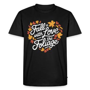 Flamboiement de couleurs automnal pour les amoureux de la nature et - T-shirt Premium bio Homme - noir - Devant - Nico (187cm)