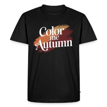 Flamboiement de couleurs automnal pour les amoureux de la nature et - T-shirt Premium bio Homme - noir - Devant - Nico (187cm)
