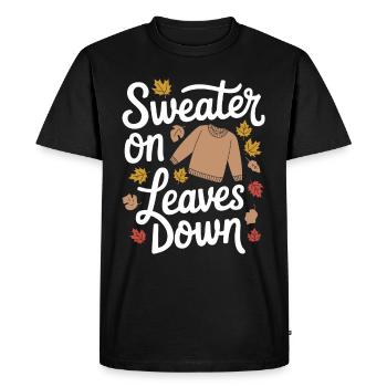 Flamboiement de couleurs automnal pour les amoureux de la nature et - T-shirt Premium bio Homme - noir - Devant - Nico (187cm)
