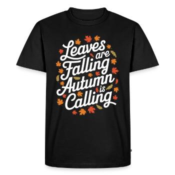 Flamboiement de couleurs automnal pour les amoureux de la nature et - T-shirt Premium bio Homme - noir - Devant - Nico (187cm)