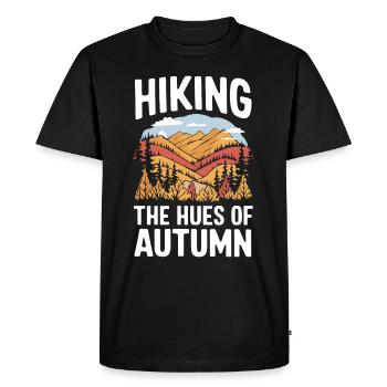 Flamboiement de couleurs automnal pour les amoureux de la nature et - T-shirt Premium bio Homme - noir - Devant - Nico (187cm)