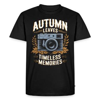 Flamboiement de couleurs automnal pour les amoureux de la nature et - T-shirt Premium bio Homme - noir - Devant - Nico (187cm)