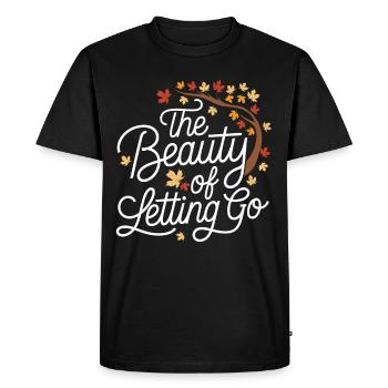 Flamboiement de couleurs automnal pour les amoureux de la nature et - T-shirt Premium bio Homme - noir - Devant - Nico (187cm)
