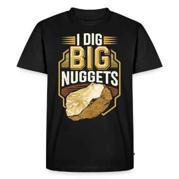 Gold Rush Adventure Gold Prospector Treasure Hunt - Men's Premium Organic T-Shirt - black - Front - Nico (187cm)