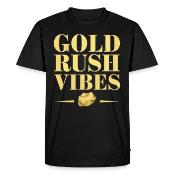 Gold Rush Adventure Gold Prospector Treasure Hunt - Men's Premium Organic T-Shirt - black - Front - Nico (187cm)