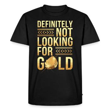 Gold Rush Adventure Gold Prospector Treasure Hunt - Men's Premium Organic T-Shirt - black - Front - Nico (187cm)