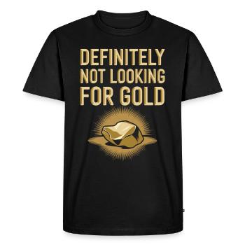 Gold Rush Adventure Gold Prospector Treasure Hunt - Men's Premium Organic T-Shirt - black - Front - Nico (187cm)