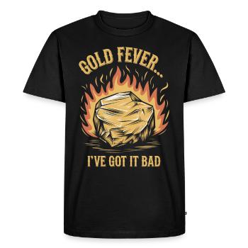 Gold Rush Adventure Gold Prospector Treasure Hunt - Men's Premium Organic T-Shirt - black - Front - Nico (187cm)
