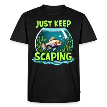 Fascinating aquascaping world underwater - Men's Premium Organic T-Shirt - black - Front - Nico (187cm)