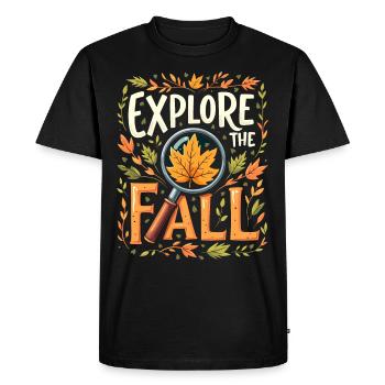 Flamboiement de couleurs automnal pour les amoureux de la nature et - T-shirt Premium bio Homme - noir - Devant - Nico (187cm)