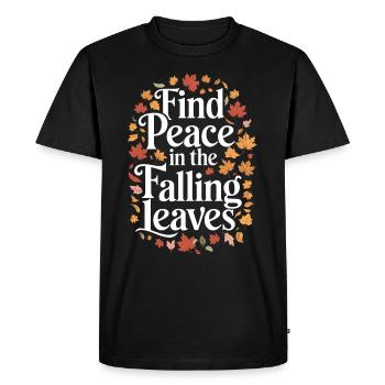 Flamboiement de couleurs automnal pour les amoureux de la nature et - T-shirt Premium bio Homme - noir - Devant - Nico (187cm)