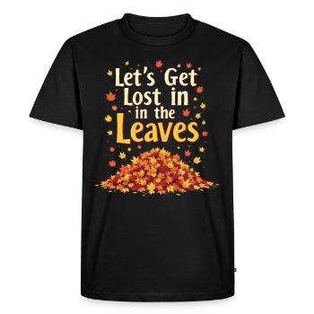 Flamboiement de couleurs automnal pour les amoureux de la nature et - T-shirt Premium bio Homme - noir - Devant - Nico (187cm)