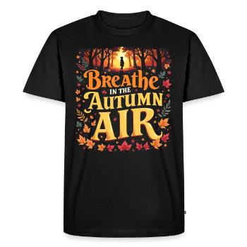 Flamboiement de couleurs automnal pour les amoureux de la nature et - T-shirt Premium bio Homme - noir - Devant - Nico (187cm)