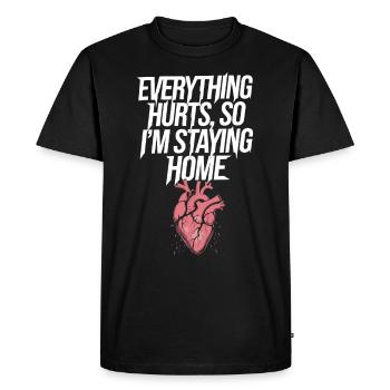 Introversion Alternative style Emotional - Men's Premium Organic T-Shirt - black - Front - Nico (187cm)