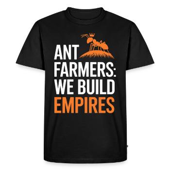 Explorez le monde fascinant de l’élevage des fourmis avec - T-shirt Premium bio Homme - noir - Devant - Nico (187cm)