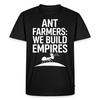 Explorez le monde fascinant de l’élevage des fourmis avec - T-shirt Premium bio Homme - noir - Devant - Nico (187cm)