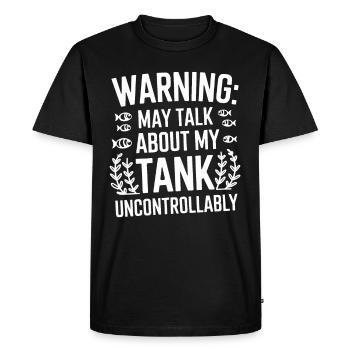 Passionné d’aquascaping Jardinage sous-marin - T-shirt Premium bio Homme - noir - Devant - Nico (187cm)