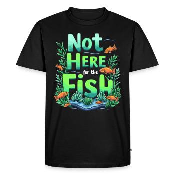 Passionné d’aquascaping Jardinage sous-marin - T-shirt Premium bio Homme - noir - Devant - Nico (187cm)