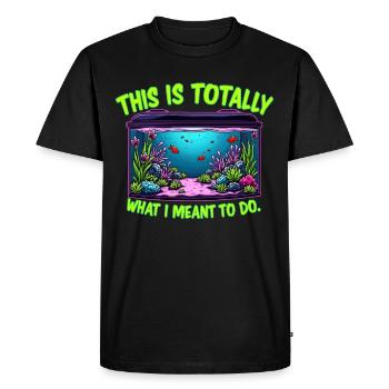 Passionné d’aquascaping Jardinage sous-marin - T-shirt Premium bio Homme - noir - Devant - Nico (187cm)