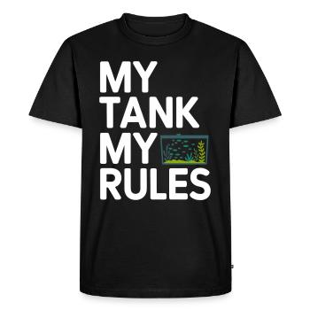 Passionné d’aquascaping Jardinage sous-marin - T-shirt Premium bio Homme - noir - Devant - Nico (187cm)