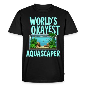 Passionné d’aquascaping Jardinage sous-marin - T-shirt Premium bio Homme - noir - Devant - Nico (187cm)