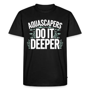 Passionné d’aquascaping Jardinage sous-marin - T-shirt Premium bio Homme - noir - Devant - Nico (187cm)