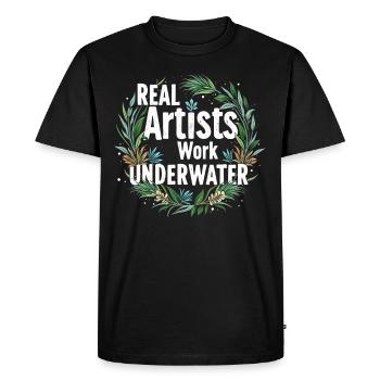 Passionné d’aquascaping Jardinage sous-marin - T-shirt Premium bio Homme - noir - Devant - Nico (187cm)