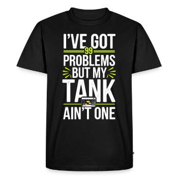 Passionné d’aquascaping Jardinage sous-marin - T-shirt Premium bio Homme - noir - Devant - Nico (187cm)