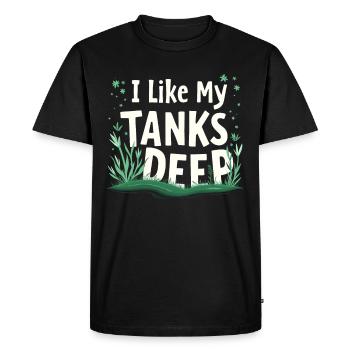Passionné d’aquascaping Jardinage sous-marin - T-shirt Premium bio Homme - noir - Devant - Nico (187cm)