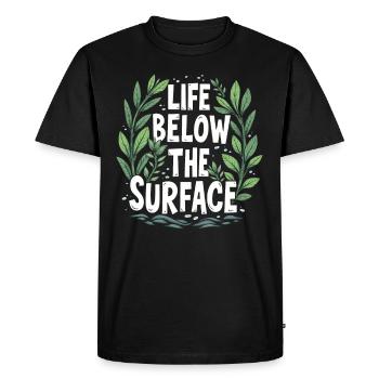 Passionné d’aquascaping Jardinage sous-marin - T-shirt Premium bio Homme - noir - Devant - Nico (187cm)